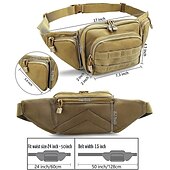 cheap Bookbags-Men Waist Pack Nylon Hiking Phone Pouch Outdoor Sports Climbing Camping Belt Bag, Back to School Gift