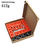 お買い得  ドリルビットセット-木工用14pcポジショニングスクエア90度コーナー直角クランプカーペンターコーナークランプスクエアツール