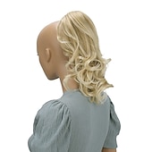 Χαμηλού Κόστους Αλογορουρές-hairpiece extensions ponytail ογκώδη κυματιστό ξανθό μείγμα h136