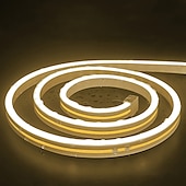 economico Luci intelligenti-Striscia luminosa al neon a LED da 2 m e 6,56 piedi flessibile USB con temperatura di colore bianco caldo rosa giallo verde rosso impermeabile IP65 per decorazioni natalizie per interni ed esterni