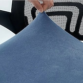 preiswerte Bürostuhlbezug-Bezug für Computer-Bürostuhl Stretch drehbar Gaming-Sitz Schonbezug Jacquard grau grün blau khaki Uni einfarbig weich strapazierfähig waschbar