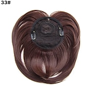 cheap Bangs-White Hair Extensions for Women Invisible Toupee Thinning Hair Extensions Wig Hairpiece Thick Top Hair Pieces