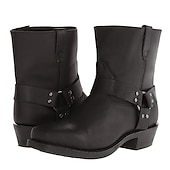 preiswerte Biker -Stiefel-Herren Stiefel Cowboy Westernstiefel Demonia Stiefel Klassisch Brautkleider schlicht Outdoor Täglich Casual PU Stiefeletten / Stiefeletten Halbschuhe Schwarz Braun Sommer Frühling Herbst