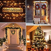 preiswerte USB-Lichterketten-weihnachtslichter fee lichterketten innen außen usb mit fernbedienung 10m 20m dunkelgrüner draht lichterketten 100/200 leds 17key fernbedienung cluster lichter urlaubslichter usb urlaub hochzeit