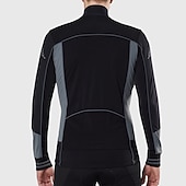 economico Maglie da uomo-Per uomo Maglia da Ciclismo Blocco di colori Manica Lunga Bicicletta Maglia Top con 3 tasche posteriori Mountain Bike MTB Ciclismo su strada Asciugatura Rapida Strisce Riflettenti Tasca Posteriore