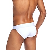 economico Slip, boxer ed intimo Uomo-Per uomo 1 confezione Mutandine di base Slip Cotone Antiparassitario A prova di perdita Alfabetico Vita normale Nero Bianco