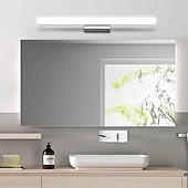 billige Vanity-lamper-servantlys led speil frontlampe vanntett ip20 led baderomslys over speil veggbelysningsarmaturer for bad soverom stue skap 110-240v