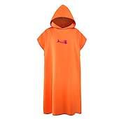 abordables Les serviettes-Peignoir à langer serviette poncho à capuche serviette à langer légère à séchage rapide extra longue en microfibre poncho de surf taille universelle pour hommes femmes adultes, convient pour la