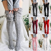 economico Calze per abiti e pantaloni-calze da donna in regalo alla moda comode calze colorate calde casual rosa cipria 1 paio / calzini casual abiti da casa