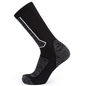 abordables Calcetines deportivos-1 Par Hombre Calcetines de senderismo Calcetines de  Esquí Calcetines deportivos Mantiene abrigado Resistente al Viento Transpirable Secado rápido Invierno Al aire libre Algodón Negro Marrón Verde