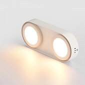 economico Lampade da soffitto con dimmer-plafoniere dimmerabili 24,5 cm barra luminosa a soffitto a 3 luci da incasso a led 500lm 5w lampada semplice per camera da letto corridoio cucina galleria aree soffitti bassi nero bianco