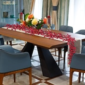 olcso Koszorúk, Girlandok és Díszek-karácsonyi füzér karácsonyi díszek füzér fenyőtobozokkal piros bogyók sörte fenyőfüzér karácsonyi dekoráció beltéri kültéri otthon köpeny kandalló ünnepi dekoráció karácsonyi