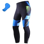 preiswerte Fahrradhosen Herren-Herren Geometrisch Fahrradhose Fahhrad Unterteile Mountainbike MTB Straßenradsport Sport 3D-Polster Radfahren Schnelltrocknend Feuchtigkeitsableitend Gelb Rot Spandex Bekleidung Fahrradbekleidung
