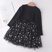 halpa Yksisarvismekot-Lapset Vähän Tyttöjen Mekko Hevonen Piirretty Tähti Eläin Tyllimekko Kausaliteetti Paljetti Tilkkutäkki Purppura Punastuvan vaaleanpunainen Puuvilla Polvipituinen Pitkähihainen Aktiivinen Perus Mekot