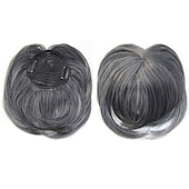cheap Bangs-White Hair Extensions for Women Invisible Toupee Thinning Hair Extensions Wig Hairpiece Thick Top Hair Pieces