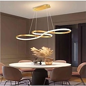billige Lysekroner-1-lys 75 cm akryl dimbar pendel lys led lysekrone justerbar note design moderne for hjemme stue belysning kun dimmes med fjernkontroll