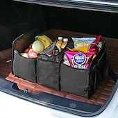 cheap Vehicle Service-Car Trunk Storage Box Foldable Anti-slip Car Storage Box Toy Food Storage Bag Car Organize Car Accessories