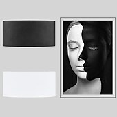 abordables appliques murales extérieures-led applique murale extérieure / intérieure 6w haut / bas éclairage intérieur double tête incurvée étanche ip65 applique murale lampe de chambre moderne lumière blanche chaude ac85-265v