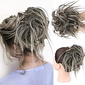 abordables Chignons-ébouriffé chignon désordonné chignon postiche extension de cheveux queue de cheval avec élastique élastique chignon queue de cheval postiche extensions de cheveux synthétiques chouchous queue de