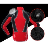 Недорогие Мужские куртки и жилеты-Арсуксо Муж. Велокуртки Ветровка Флисовая жилетка Сохраняет тепло С защитой от ветра Флисовая подкладка Дышащий Велоспорт Жакет Горные велосипеды Шоссейные велосипеды Езда по городу