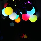 ieftine Conectat Electric-5m 50led linie neagră minge șir lumini de sărbători petrecere creativă vacanță lumini decorative de Crăciun 1 set