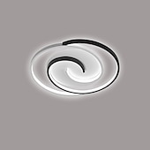 economico Lampade da soffitto-Plafoniera Led Telecomando Nero Rotondo, Lampada Da Soffitto 19,5&quot; Dimmerabile Soggiorno Lampada Moderna Cucina Corridoio Camera Da Letto