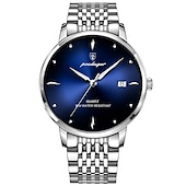 cheap Quartz Watches-The new POEDAGAR/ P868 brand men&#039;s watch waterproof glow-in-the-dark slim calendar quartz watch is a hit with foreign trade