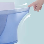 billiga Herrboxers-Herr 3-pack Boxerkalsonger Underkläder Grundläggande trosor Boxershorts Syntetiskt siden Andningsfunktion Mjuk Ren färg Medium Midja Svart Ljusgrön