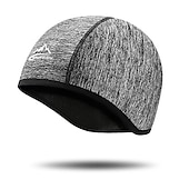 cheap Cycling Hats, Caps &amp; Bandanas-REXCHI Cycling Cap  Bike Cap Skull Caps Cap Helmet Liner Stripes Warm Cycling Breathable Soft Stretchy Bike / Cycling Black Dark Grey Grey Fleece Winter for Men&#039;s Unisex Adults&#039; Mountain Bike / MTB