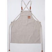 economico grembiule-grembiule da chef per donna e uomo, grembiule da cucina, grembiule da giardinaggio personalizzato con tasche, tracolla regolabile per falegnami, meccanici, pittori