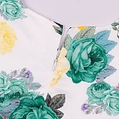levne Párty šaty-Děti Dívčí Šaty Šaty na párty Květiny Krátký rukáv Výkon Křtinové šaty Kravatový uzel Princeznovské Polyester Midi Šaty na párty Léto Jaro 3-10 let Bordó Více barev Barva modrá