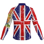 cheap Men's Jerseys-Men's Cycling Jersey UK Long Sleeve Bike Jersey Top with 3 Rear Pockets Mountain Bike MTB Road Bike Cycling Quick Dry Reflective Strips Lightweight Materials Back Pocket Sports Yellow Red Navy Blue