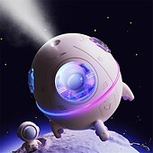 abordables Lumières intelligentes-Lumière LED intelligente humidificateur d&#039;air USB ultrasonique brume fraîche aromathérapie capsule spatiale diffuseur d&#039;eau avec lumière LED humidificateur astronaute