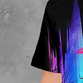 halpa Poikien 3D Eläimet-Lapset Poikien T-paita Tee Eläin Dinosaurus Lyhythihainen Crewneck Lasten toppi Kausaliteetti 3D-tulostus Tyylikäs Päivittäin Kesä Purppura 3-12 vuotta