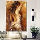 preiswerte Nude Art-handgemachtes Ölgemälde handgemalte vertikale Menschen zeitgenössische moderne gerollte Leinwand (kein Rahmen)