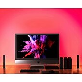 economico Luci intelligenti-tuya wifi computer desktop lampada atmosfera rgb smart bluetooth lampada sensore musicale app usb controllo vocale e-sport lampada polare