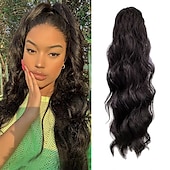 abordables Coletas-Coletas Clásico / sintético / Garra de oso / clip de mandíbula Pelo sintético Pedazo de cabello La extensión del pelo Rizado Larga Fiesta / Ropa Cotidiana / Fiesta y Noche