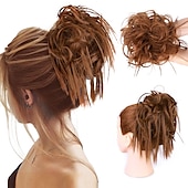 abordables Chignons-ébouriffé chignon désordonné chignon postiche extension de cheveux queue de cheval avec élastique élastique chignon queue de cheval postiche extensions de cheveux synthétiques chouchous queue de