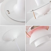 economico Luci a sospensione-lampada a sospensione a led ufo, lampade a sospensione moderne per camera da letto di colore lampada a sospensione in alluminio e26 base lampada a sospensione a lunghezza regolabile per soggiorno