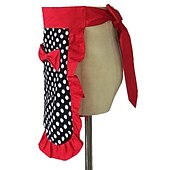 abordables Tablier-tablier de taille tablier de chef noir pour femmes et hommes, tablier de cuisine en toile de coton, tablier de jardinage personnalisé avec poche, dos croisé robuste réglable