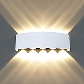 economico applique da esterno-led outdoor/indoor, lampada da parete moderna impermeabile lampada da parete a led illumina su e giù per il bagno portico scale hotel giardino esterno ac85-265v