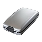 economico porta carte e custodie-Portafoglio portacarte di credito da scrivania portacarte da visita custodia portacarte in acciaio inox plastica ABS portacarte per donne uomini