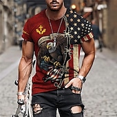 economico Maglietta patriottica per veterani-Giorno dei Veterani Maglietta da Uomo Patriota Patriottica Veterano Grafica Bandiera Americana Bandiera Nazionale T shirt T shirt Tee T Shirt Distressed Maglietta manica corta T shirt Stampa 3D