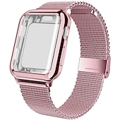 billige Apple Watch-bånd-Milanesisk rem Kompatibel med Apple Watch-klokkereim med Case Magnetisk lås Rustfritt stål Erstatningsklokkerem til Series 8 7 6 5 4 3 2 1 SE 49 mm 45 mm 44 mm 42 mm 41 mm 40 mm 38 mm Sreies Ultra SE