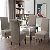 cheap Dining Chair Cover-Dining Chair Covers Water Repellent Stretch High Back Dining Chair Cover Slipcover Spandex Chair Seat Covers with Elastic Band for Wedding,1 Pcs
