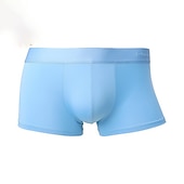 preiswerte Boxershorts für Herren-Herren 1 Packung Unterwäsche Grundlegendes Höschen Unterwäsche Boxer Slip Polyester Antibakteriell Auslaufsicher Buchstabe Mittlere Taillenlinie Schwarz Weiß