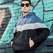 abordables sudaderas basicas hombre-Hombre Tracksuit Sudadera 2 Piezas Calle Primavera Manga Larga Mantiene abrigado Transpirable Dispersor de humedad Aptitud física Corriendo Entrenamiento activo Ropa de deporte Ropa de Deporte Azul