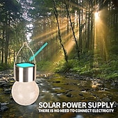 preiswerte Landschaftslichter-Weihnachts-Solarleuchten für den Außenbereich aus gesprungenem Glas, Solar-Gartenleuchten, wasserdichte LED-Hängekugelleuchten für Weihnachtsdekoration im Außenbereich, Garten und Terrasse