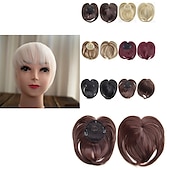 cheap Bangs-White Hair Extensions for Women Invisible Toupee Thinning Hair Extensions Wig Hairpiece Thick Top Hair Pieces