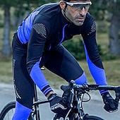 economico Maglie da uomo-Per uomo Maglia da Ciclismo Blocco di colori Manica Lunga Bicicletta Maglia Top con 3 tasche posteriori Mountain Bike MTB Ciclismo su strada Asciugatura Rapida Strisce Riflettenti Tasca Posteriore